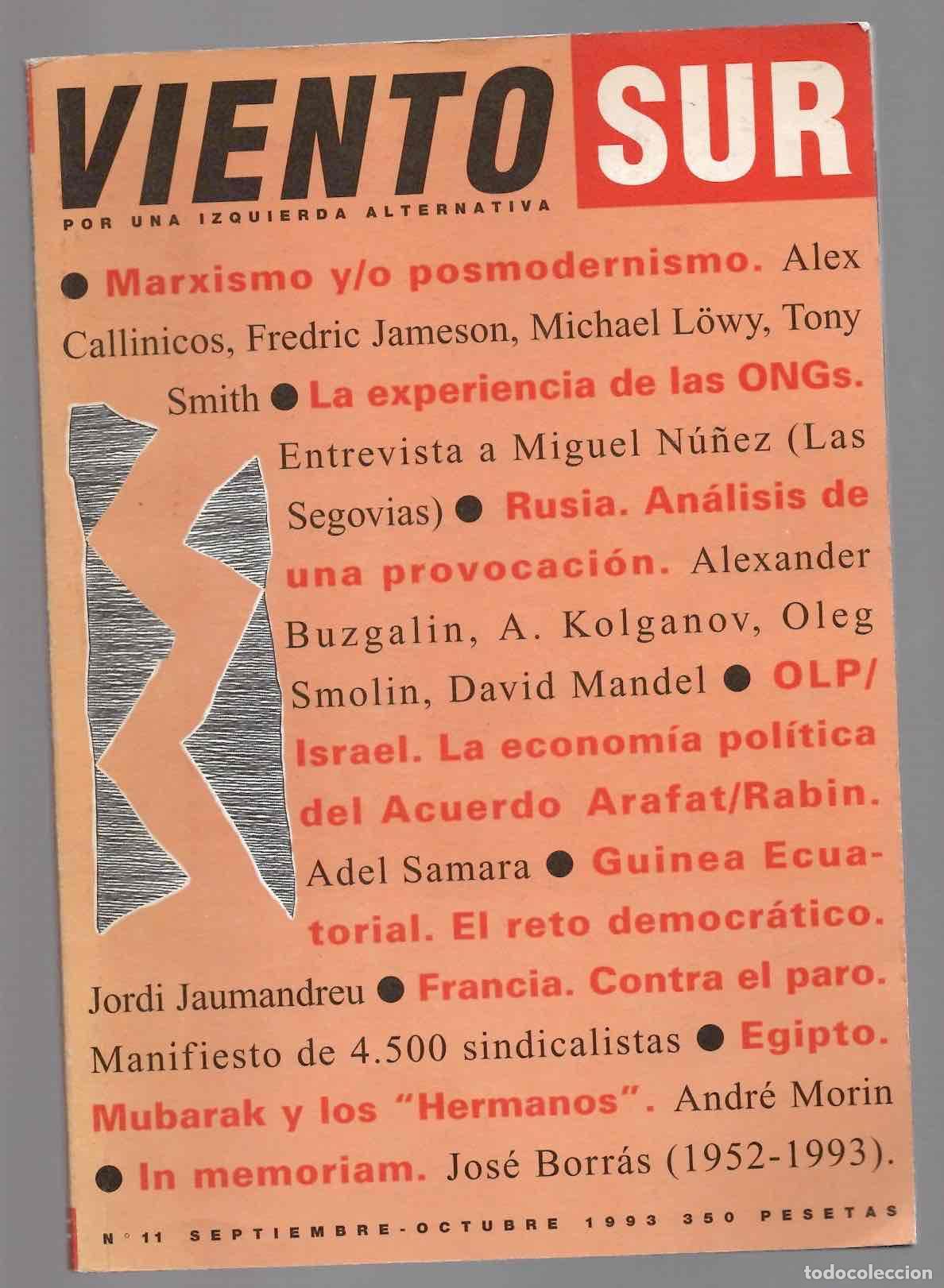 Coleccionismo de revistas y peri&oacute;dicos: VIENTO SUR POR UNA IZQUIERDA ALTERNATIVA N&ordm; 11 SEPTIEMBRE OCTUBRE 1993