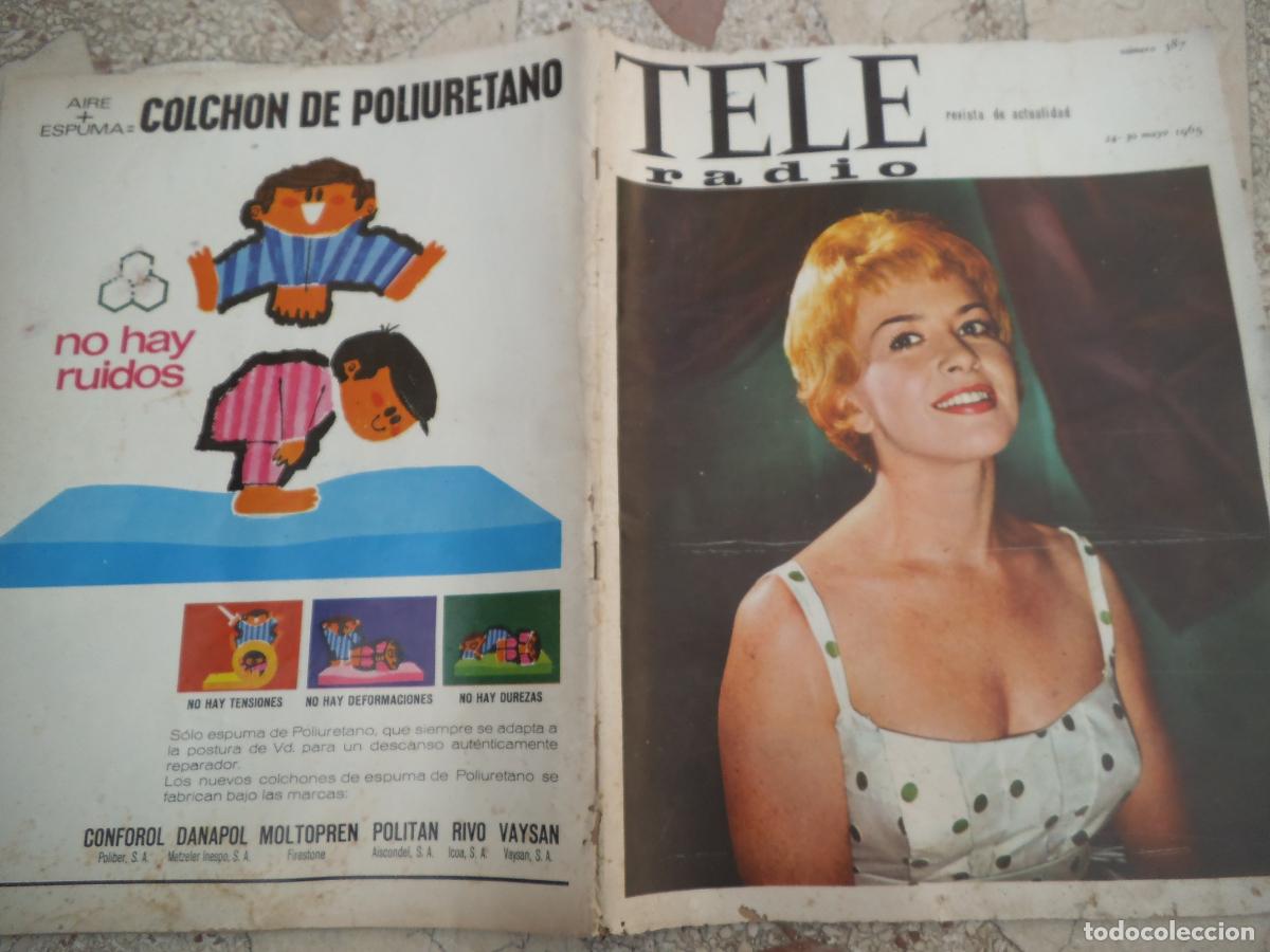 Coleccionismo de revistas y peri&oacute;dicos: tele radio n&ordm; 387, 1965, festival teleradio, f.b.i.enrique herreros, petula clark, conchita bautista