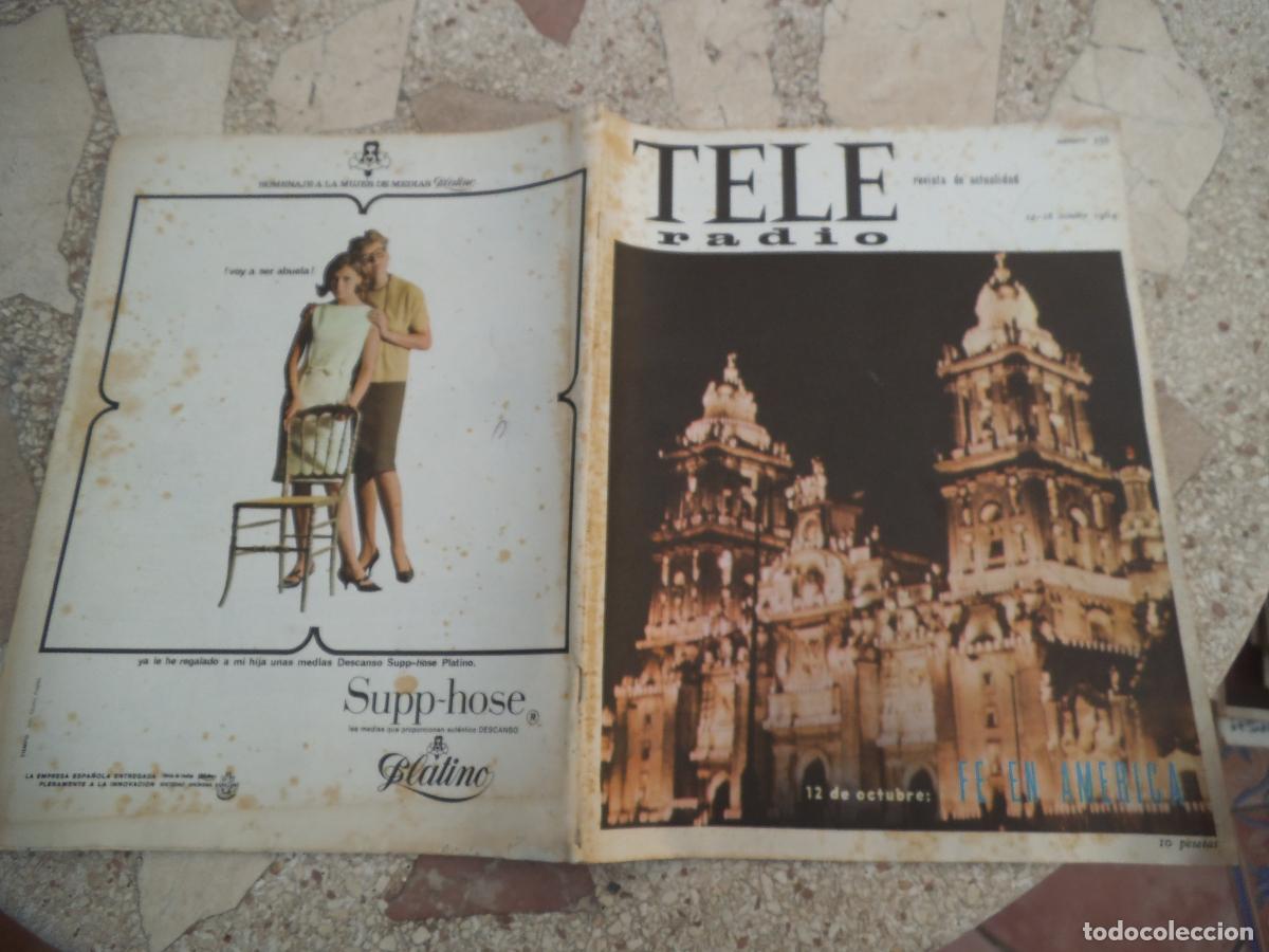 Coleccionismo de revistas y peri&oacute;dicos: tele radio n&ordm; 355, 1964, miramar nueva programacion, vazquez diaz, eddie constantine,