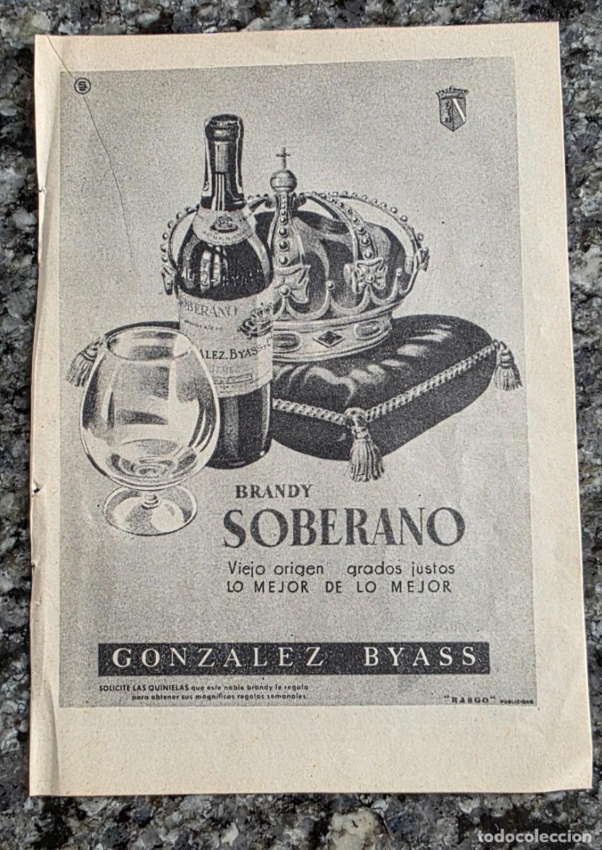 Coleccionismo de revistas y peri&oacute;dicos: ANTIGUO ANUNCIO SOBERANO