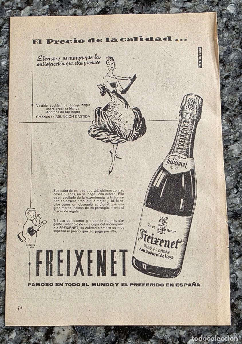 Coleccionismo de revistas y peri&oacute;dicos: ANTIGUO ANUNCIO FREIXENET