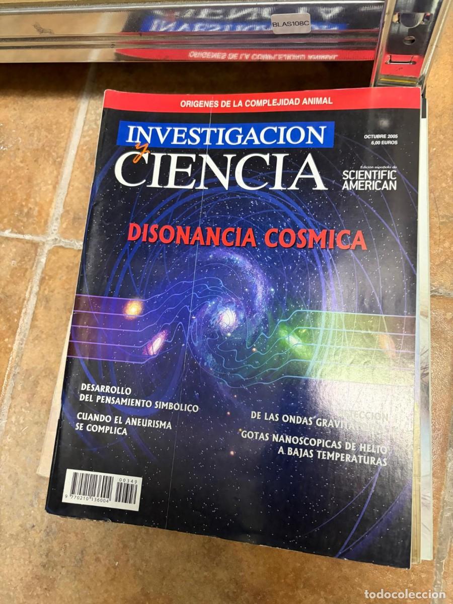 Coleccionismo de revistas y peri&oacute;dicos: BLAS108C REVISTA INVESTIGACION Y CIENCIA OCTUBRE 2005 DISONANCIA COSMICA