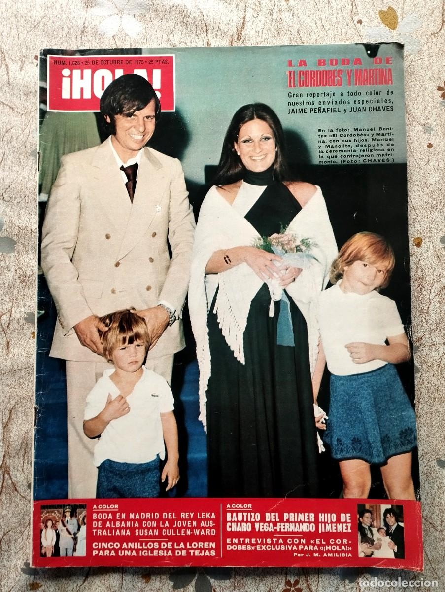 Coleccionismo de revistas y peri&oacute;dicos: Hola / SACHA DISTEL CORINNE CLERY, CECILIA, SALVATORE ADAMO, MICHAEL LANDON