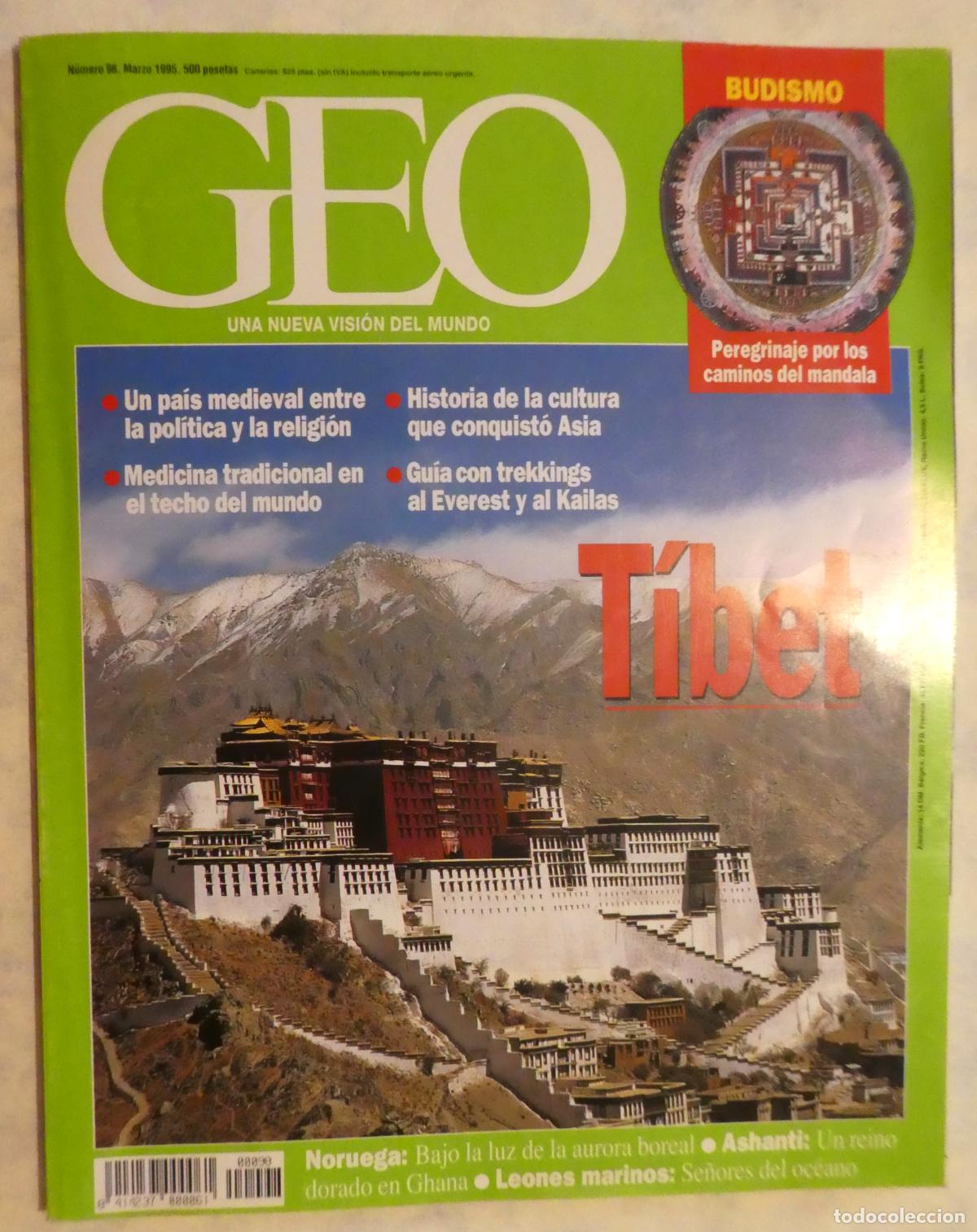 Collection Magazines and Newspapers: REVISTA GEO N&ordm; 98- MARZO 1995 - TIBET - NORUEGA