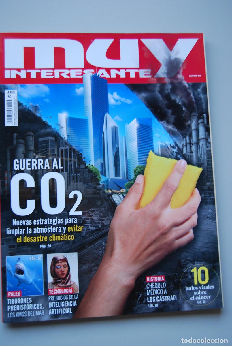 Coleccionismo de revistas y peri&oacute;dicos: MUY INTERESANTE.NUM.458- 2019 : GUERRA AL CO2-TIBURONES PREHIST&Oacute;RICOS-LOS CASTRATI-IA