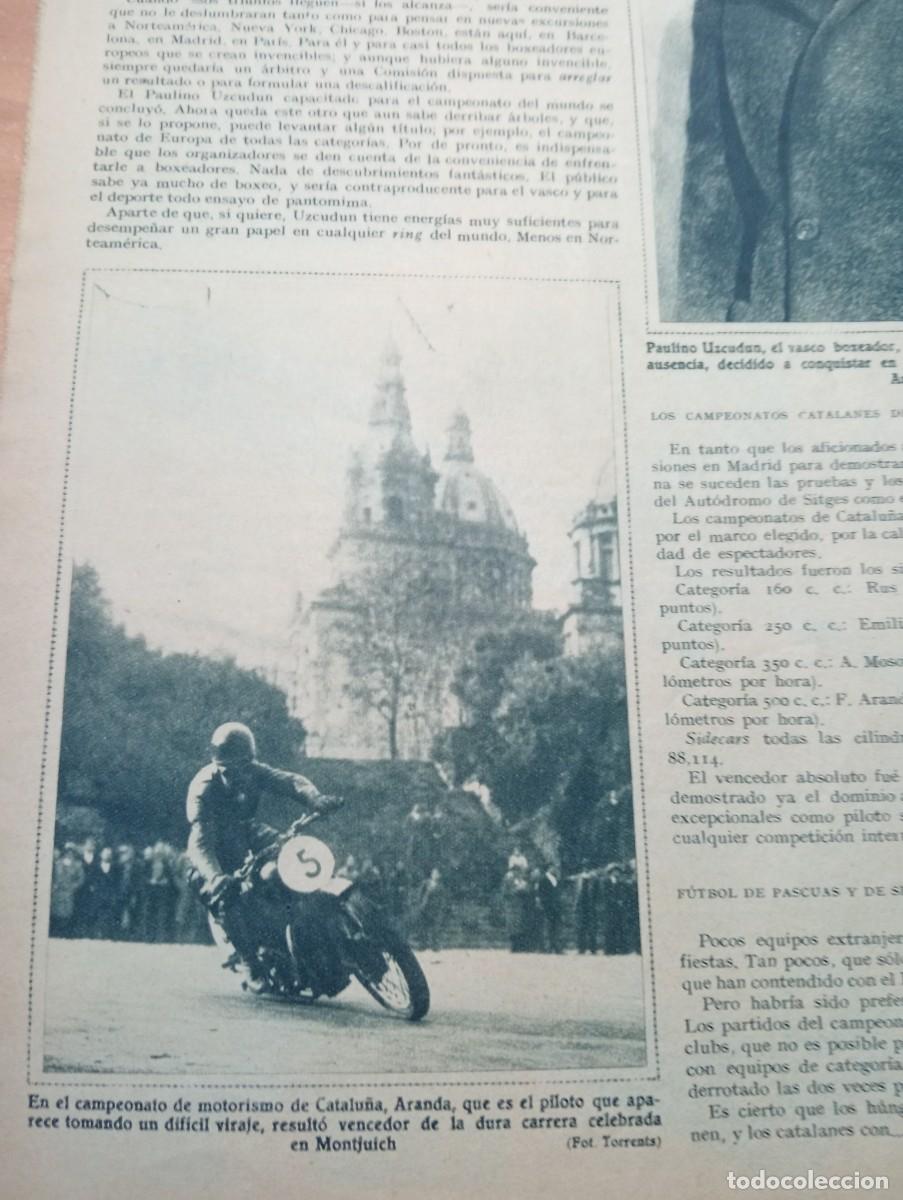 Collezionismo di Riviste e Giornali: REVISTA A&Ntilde;O 1933 RABASSAIRES FUTBOL CLUB BARCELONA REAL MADRID ZAMORA PISTOLA STAR MOTORISTA ARANDA