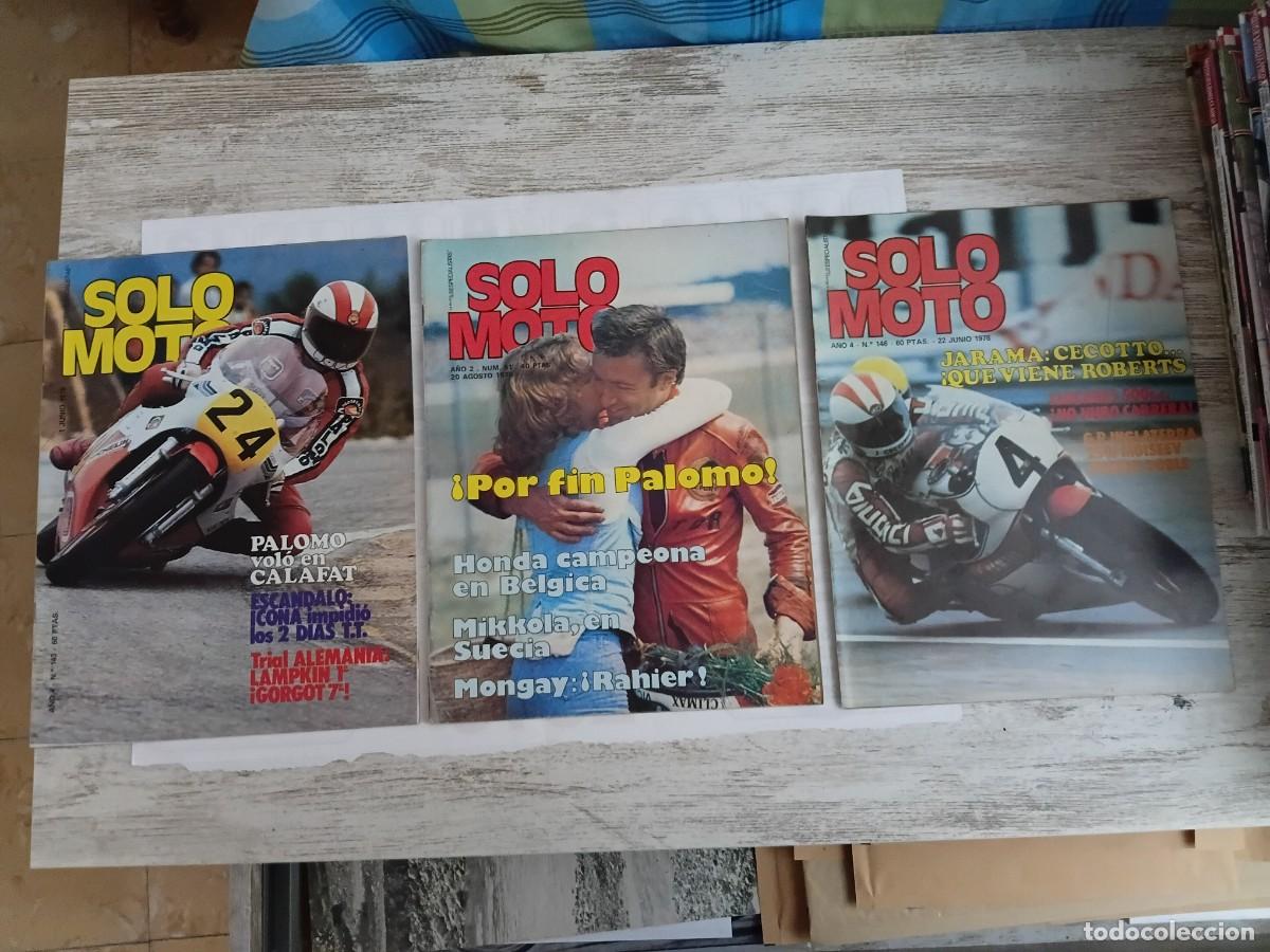 Coleccionismo de revistas y peri&oacute;dicos: Lote de 3 revistas moto . SOLO MOTO . YAMAHA . VICTOR PALOMO .