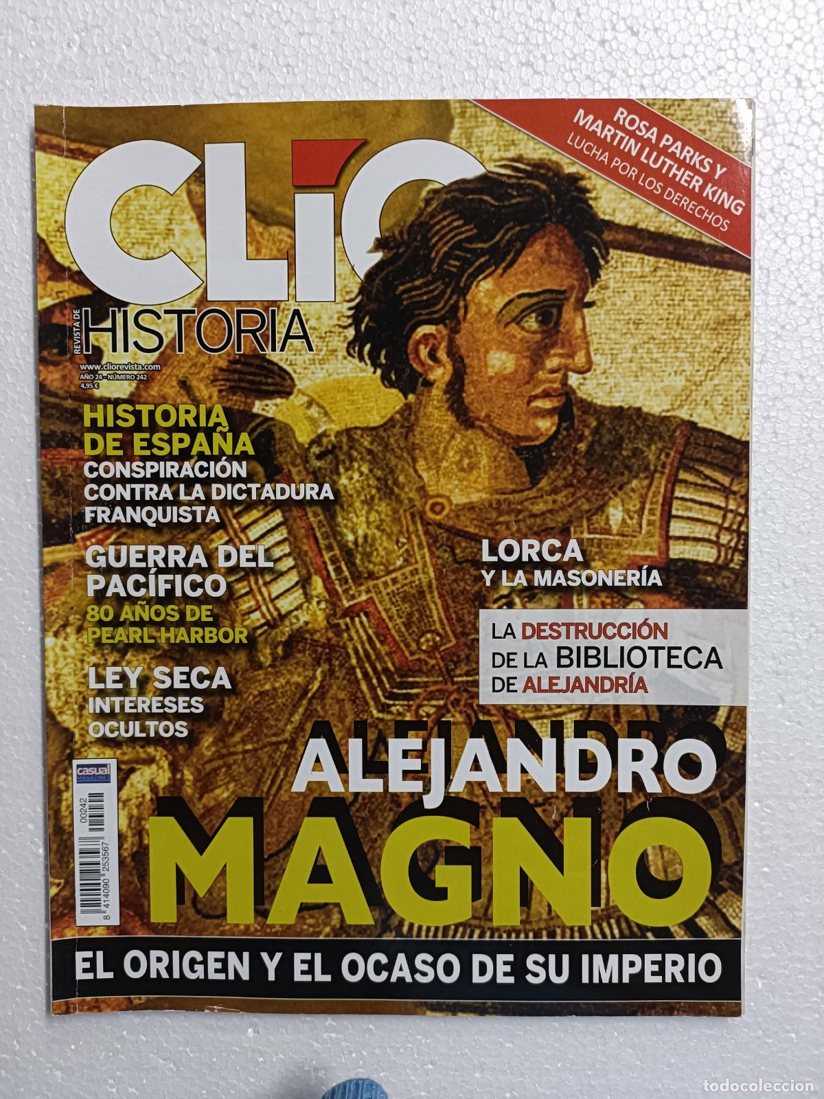 Coleccionismo de revistas y peri&oacute;dicos: CLIO 242. LORCA Y LA MASONER&Iacute;A. LEY SECA, INTERESES OCULTOS. DESTRUCCION DE BIBLIOTECA D ALEJANDRIA