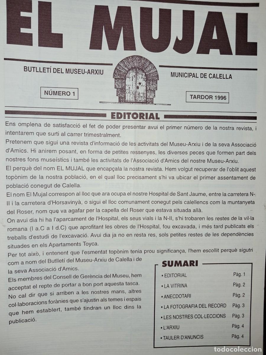 Coleccionismo de revistas y peri&oacute;dicos: BUTLLET&Iacute; &rdquo;EL MUJAL&rdquo;, de CALELLA Col&middot;lecci&oacute; completa des de l'any 1996 al 2011 45 butlletins