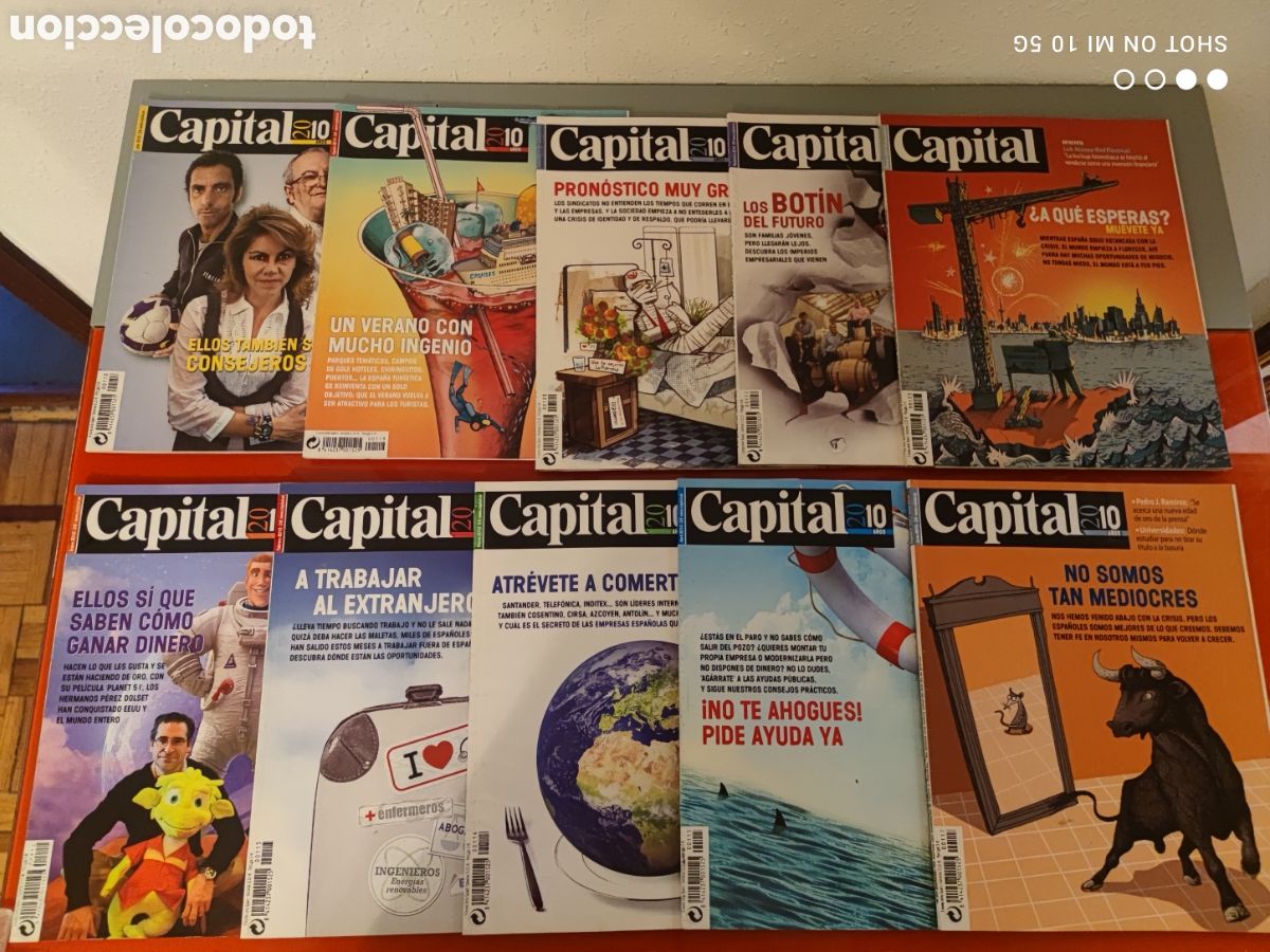 Coleccionismo de revistas y peri&oacute;dicos: Gran Lote revista Capital A&ntilde;o 2010 -(10 N&uacute;meros)