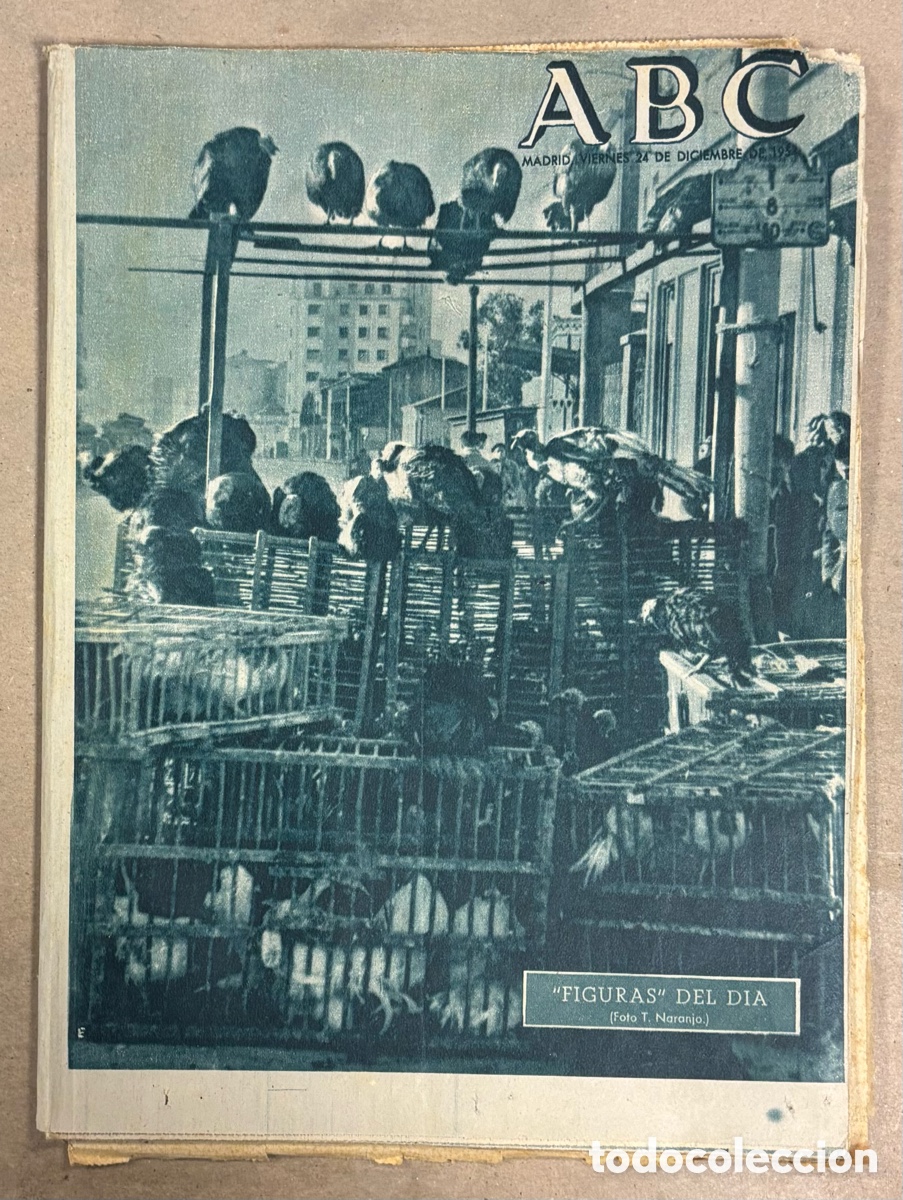 Coleccionismo de revistas y peri&oacute;dicos: ABC (24 DICIEMBRE 1954) BELENES EN MADRID, LA SIBILA EN LA NOCHEBUENA DE MALLORCA, LOS GITANOS