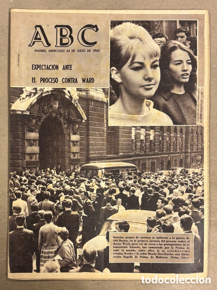 Coleccionismo de revistas y peri&oacute;dicos: ABC (24 JULIO 1963) PROCESO CONTRA EL DR. WARD, REAL MADRID VENCE TSKA FINAL COPA EUROPA,&hellip;.