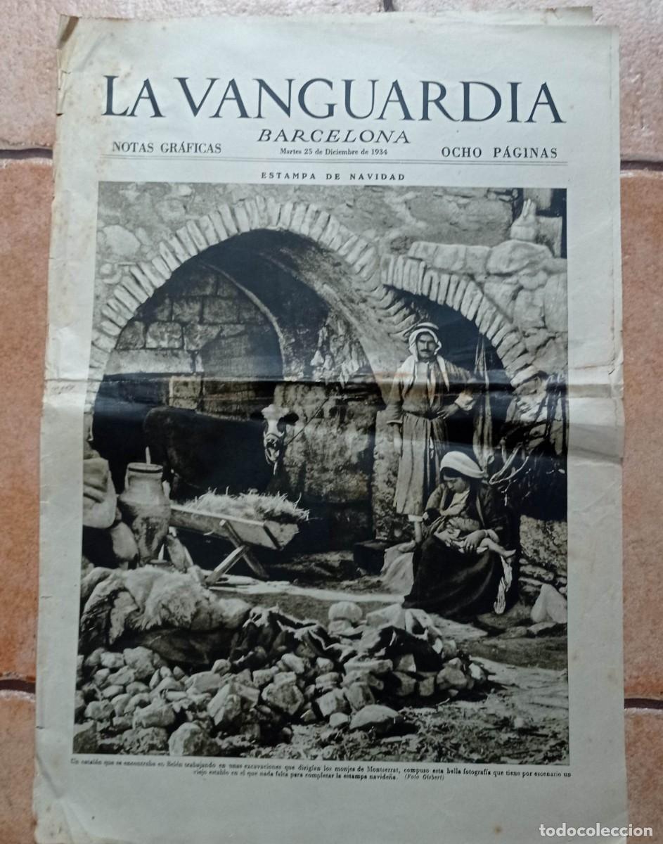 Coleccionismo de revistas y peri&oacute;dicos: LA VANGUARDIA 8 PAG. 25 DICIEMBRE 1934, BEL&Eacute;N, FREIXENET, ENO, NAVIDAD, EL GORDO, ELGORRIAGA