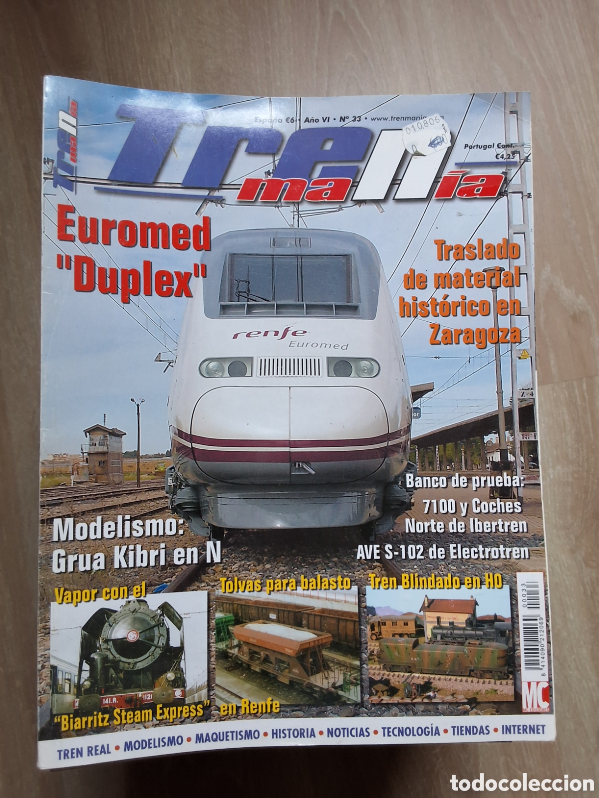 Coleccionismo de revistas y peri&oacute;dicos: Tren mania revista trenes y maquetas n&uacute;mero 33 a&ntilde;o 2006/8 edita MC