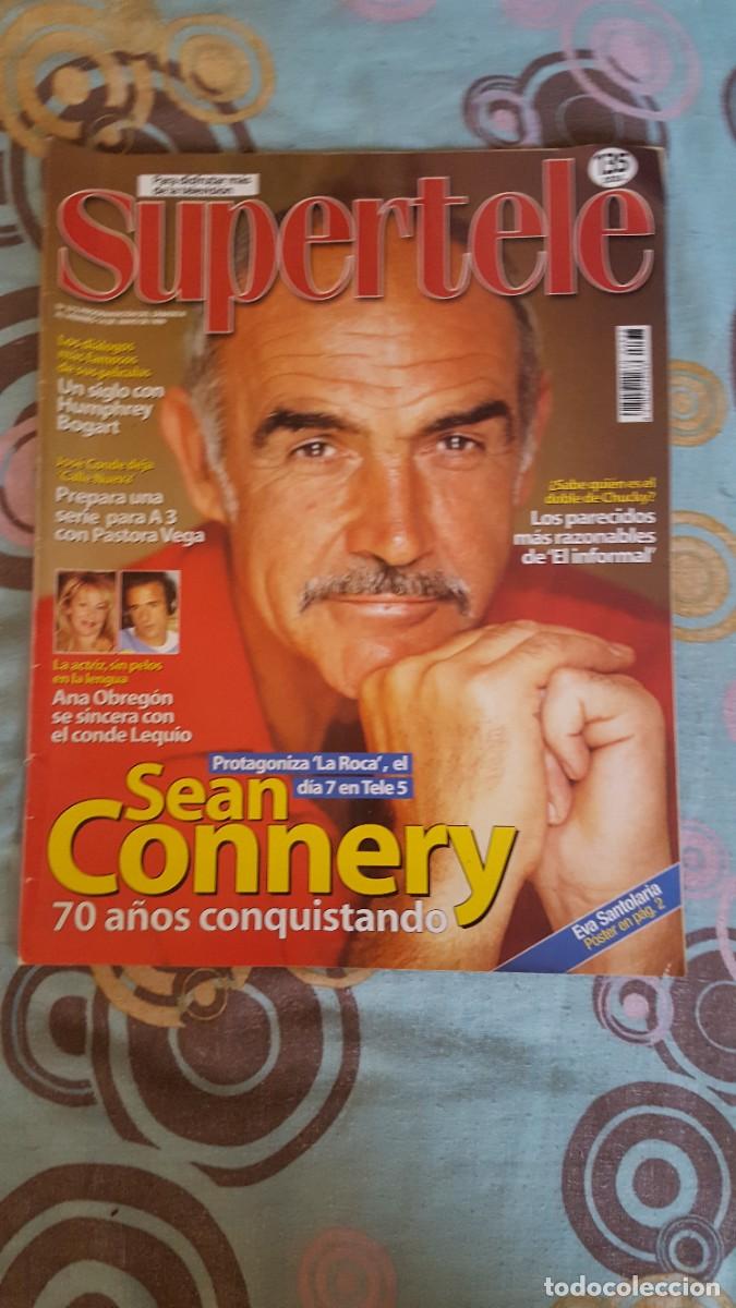 Sammeln von Zeitschriften und Zeitungen: Revista Supertele 373.Sean Connery, p&oacute;ster Eva Santolaria.+Ana Obreg&oacute;n, Espartaco...y car&aacute;tulas vhs