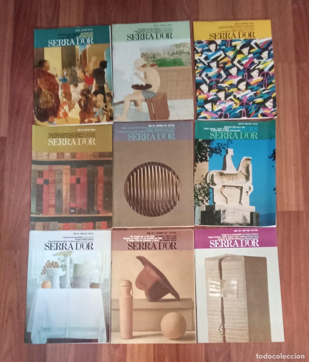 Coleccionismo de revistas y peri&oacute;dicos: 9 revistas SERRA D&acute;OR. 1986 - 1987 - 1988..