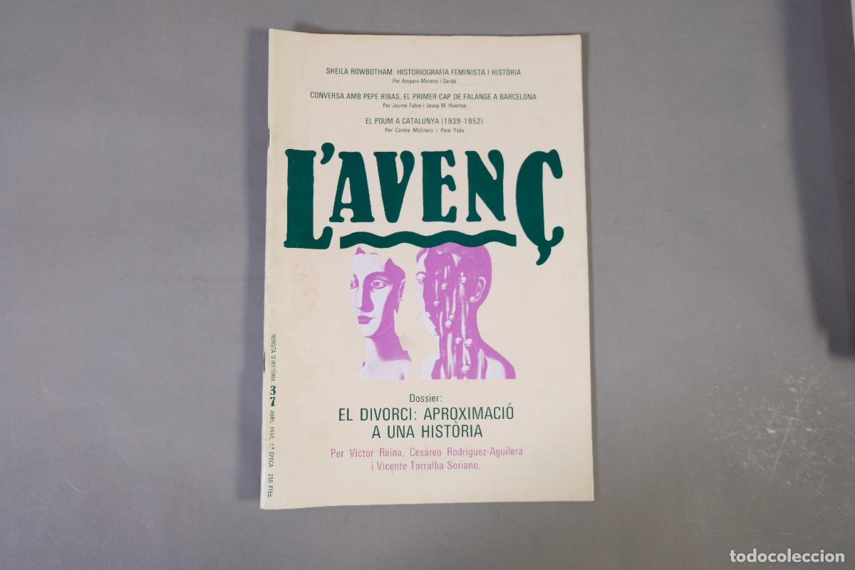 Coleccionismo de revistas y peri&oacute;dicos: L'Aven&ccedil;. Revista d'Hist&ograve;ria. N&ordm; 37, abril - L'Aven&ccedil;, 1981.