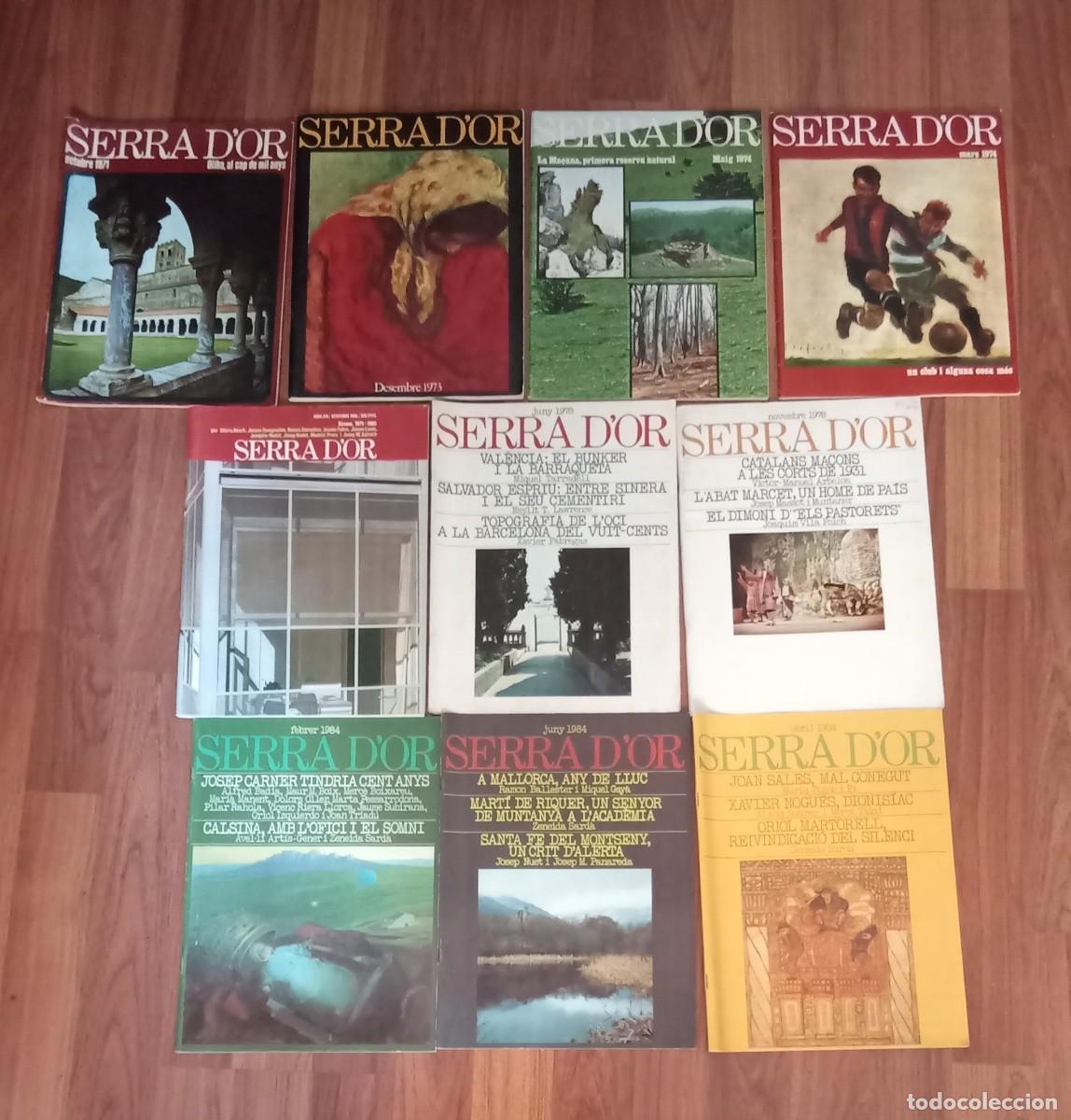 Coleccionismo de revistas y peri&oacute;dicos: 10 revistas SERRA D&acute;OR. de 1971 a 1985