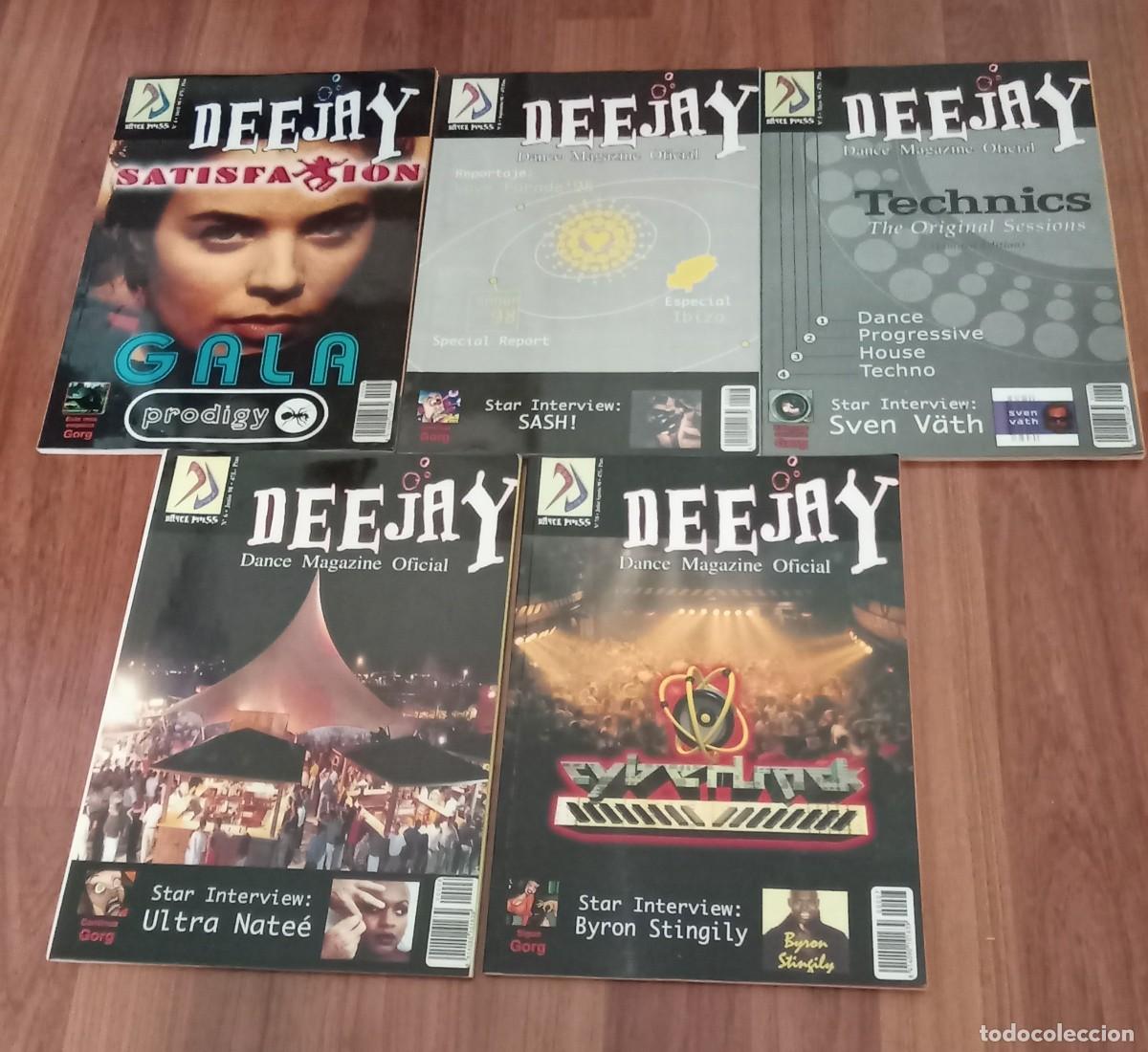 Coleccionismo de revistas y peri&oacute;dicos: 5 revistas DEEJAY - DANCE PRESS. N&ordm; 4 - 5 - 6 - 7- 8. a&ntilde;o 1998