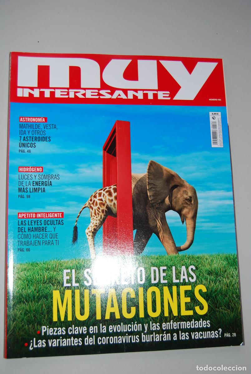 Coleccionismo de revistas y peri&oacute;dicos: MUY INTERESANTE.NUM.481-2021 : MUTACIONES-ASTEROIDES UNICOS-HIDROGENO-APETITO INTELIGENTE