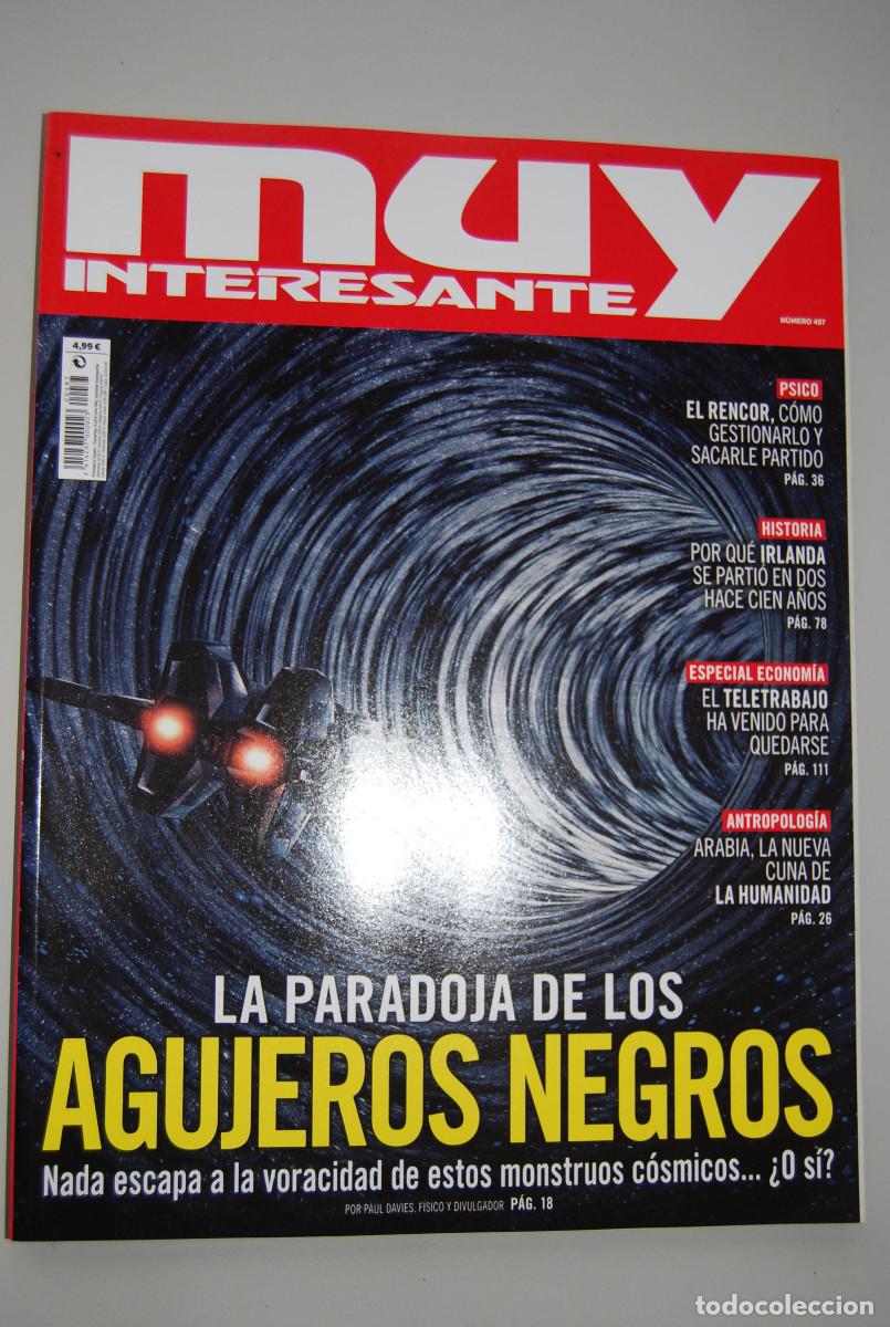 Coleccionismo de revistas y peri&oacute;dicos: MUY INTERESANTE.NUM.487-2021 : AGUJEROS NEGROS-EL RENCOR-IRLAND-TELETRABAJO-ARABIA
