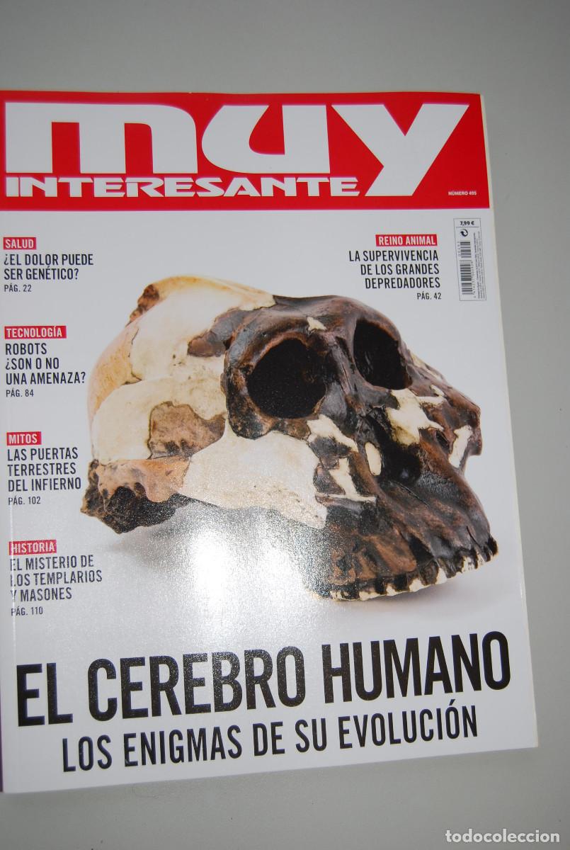 Coleccionismo de revistas y peri&oacute;dicos: MUY INTERESANTE.NUM.495-2022 : CEREBRO HUMANO-EL DOLOR-ROBOTS-MISTERIO DE LOS TEMPLARIOS Y MASONES