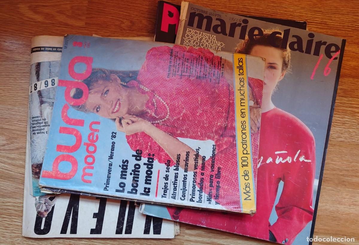Coleccionismo de revistas y peri&oacute;dicos: Lote revistas de moda y patrones a&ntilde;os 80-90