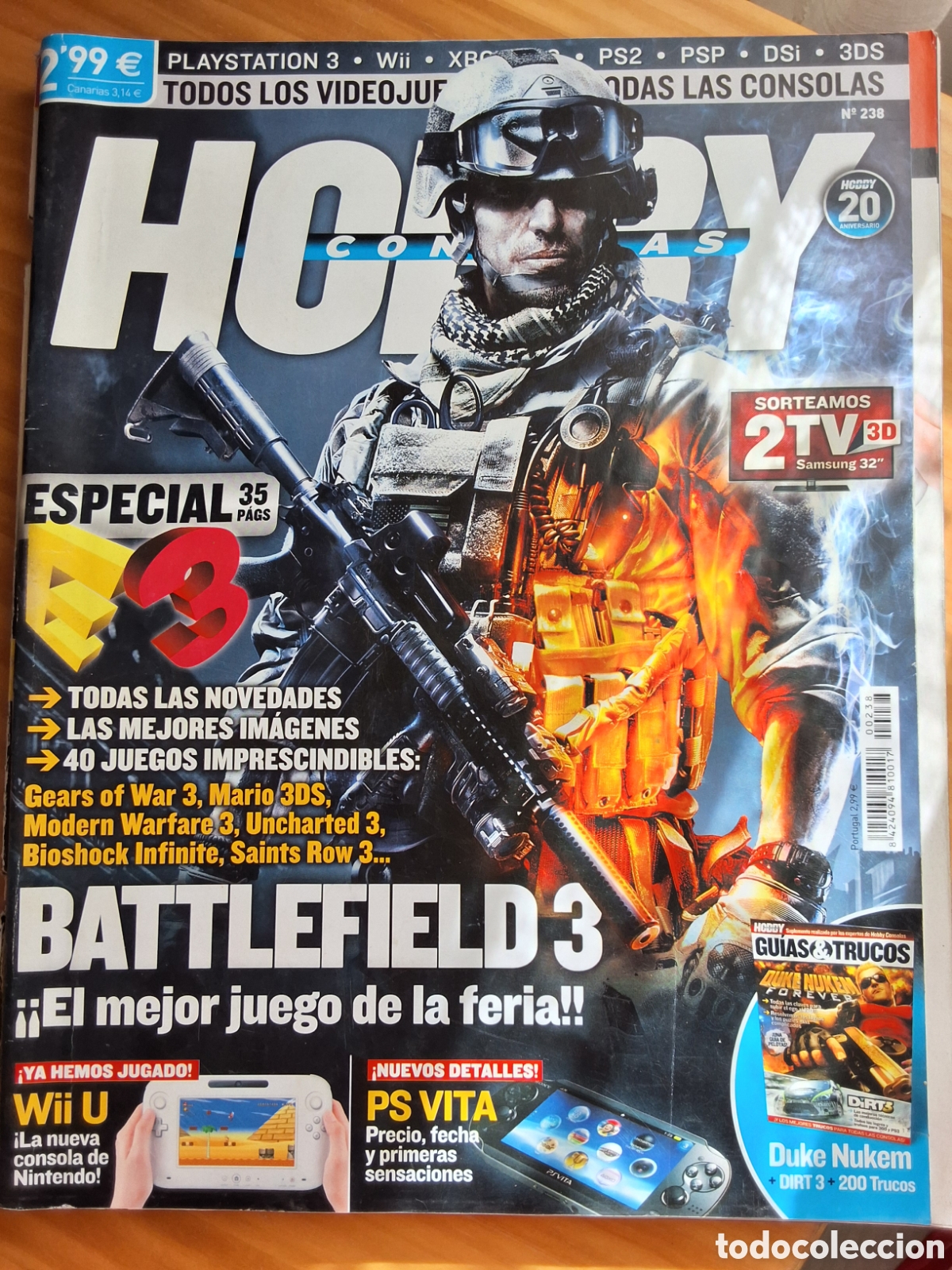 Coleccionismo de revistas y peri&oacute;dicos: Hobby consolas revista n&uacute;mero 238 a&ntilde;o 2011/8