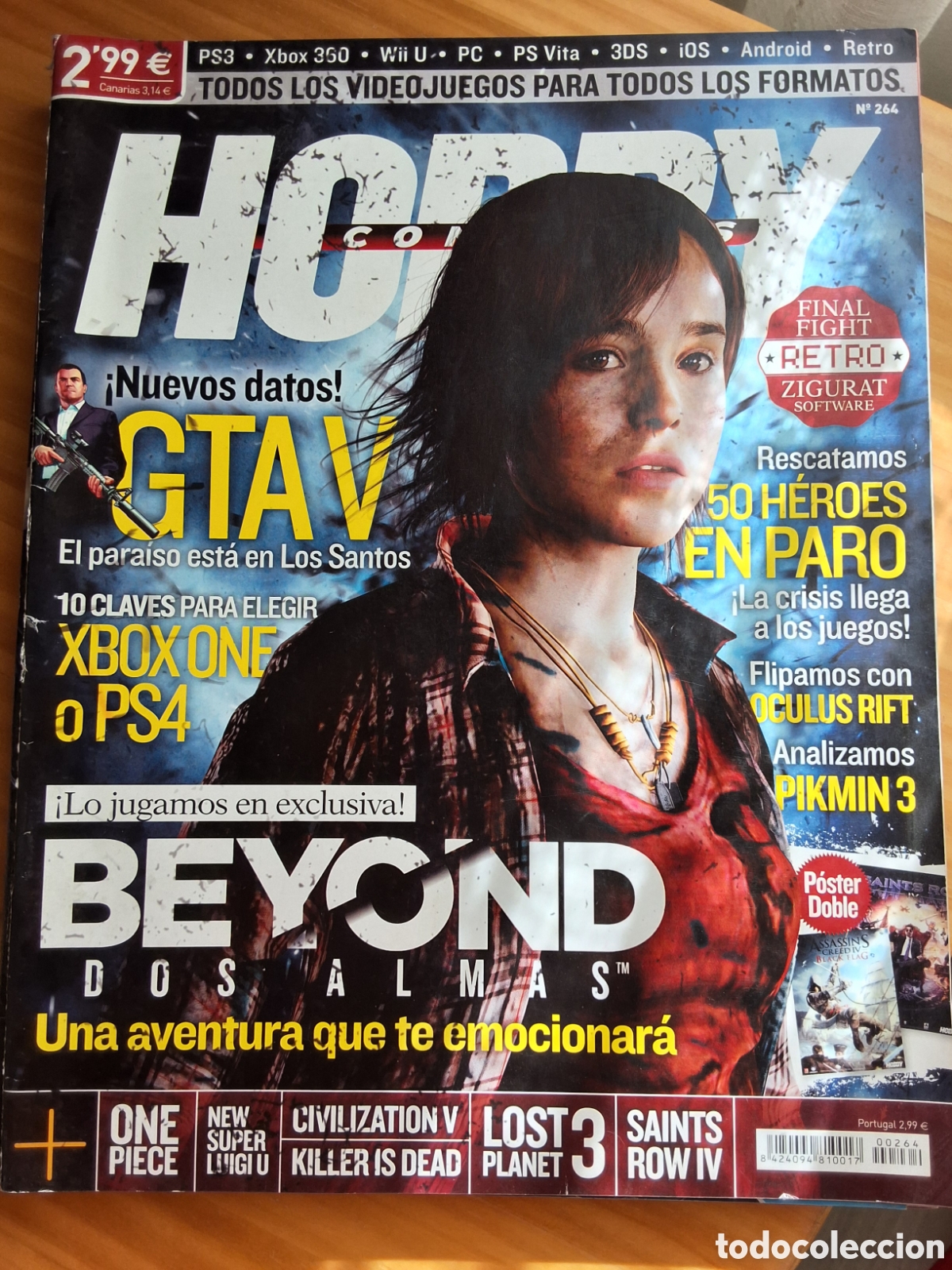 Coleccionismo de revistas y peri&oacute;dicos: Hobby consolas revista n&uacute;mero 264 a&ntilde;o 2013/10 incluye p&oacute;ster