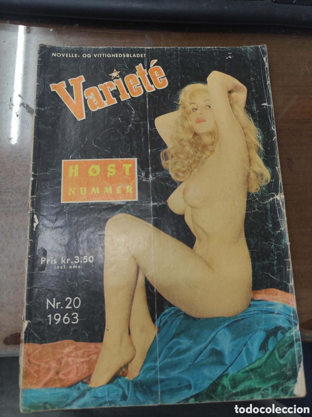 Coleccionismo de revistas y peri&oacute;dicos: Revista Erotica Noruega Variet&eacute;s n.20. incluye p&oacute;ster central. a&ntilde;o 1963