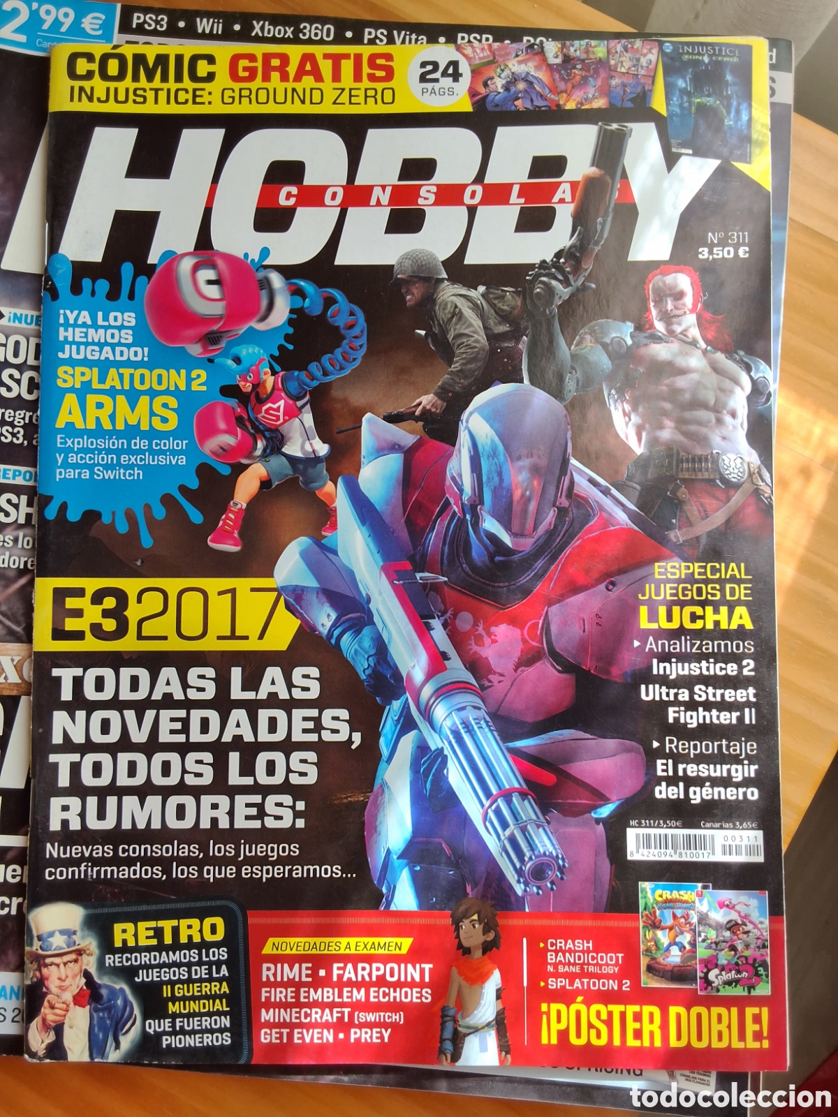 Coleccionismo de revistas y peri&oacute;dicos: Hobby consolas revista n&uacute;mero 311 incluye poster