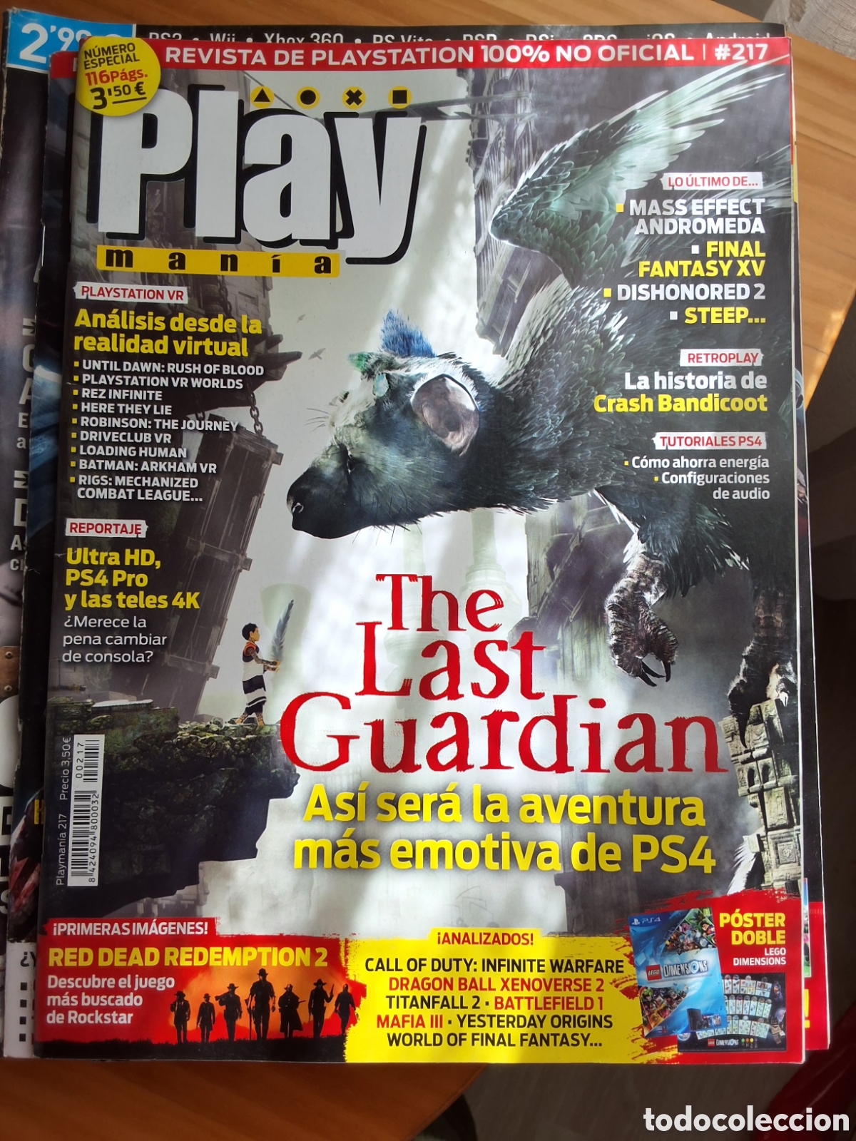 Coleccionismo de revistas y peri&oacute;dicos: Play mania revista consolas n&uacute;mero 217
