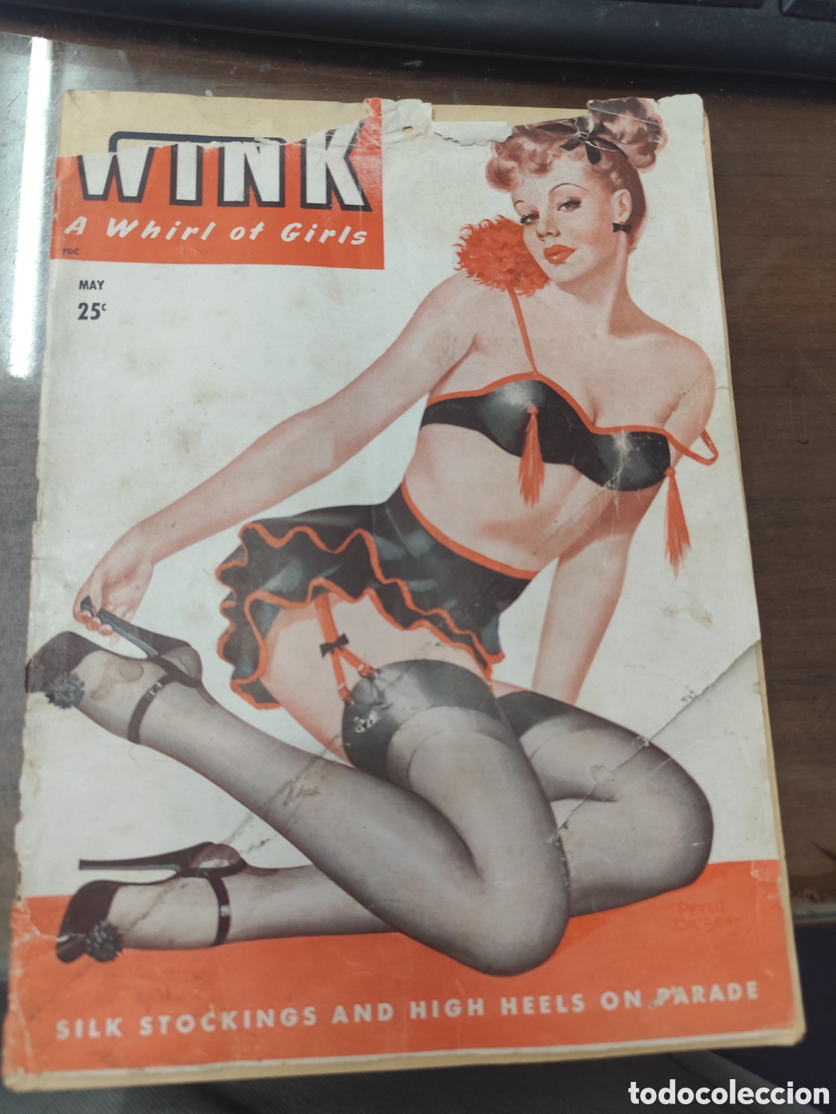 Coleccionismo de revistas y peri&oacute;dicos: Revista Erotica Usa Wink n. 6. A&ntilde;o 1948. Falt&oacute; contraportada ver foto