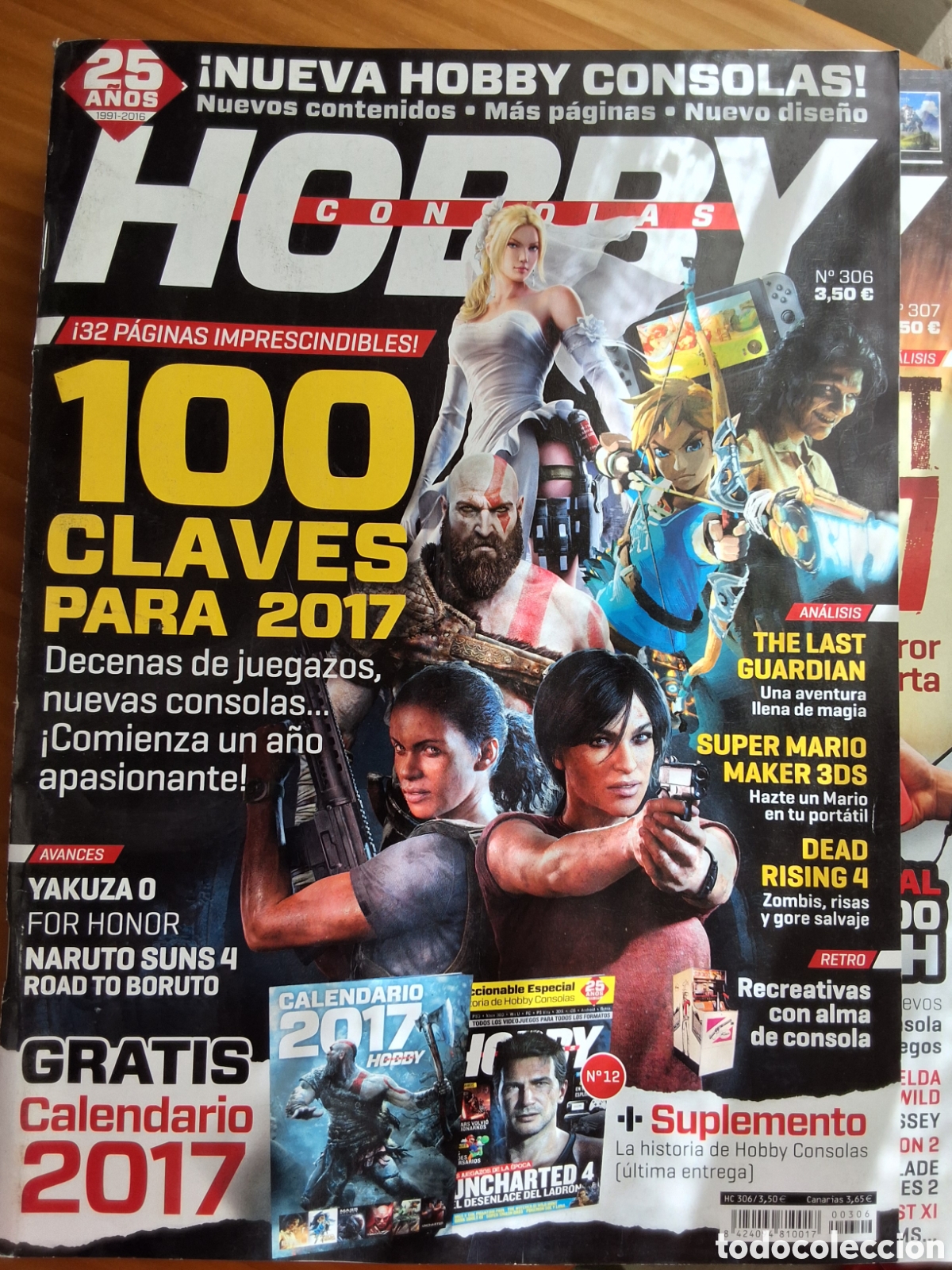 Coleccionismo de revistas y peri&oacute;dicos: Hobby consolas revista n&uacute;mero 306 incluye suplemento