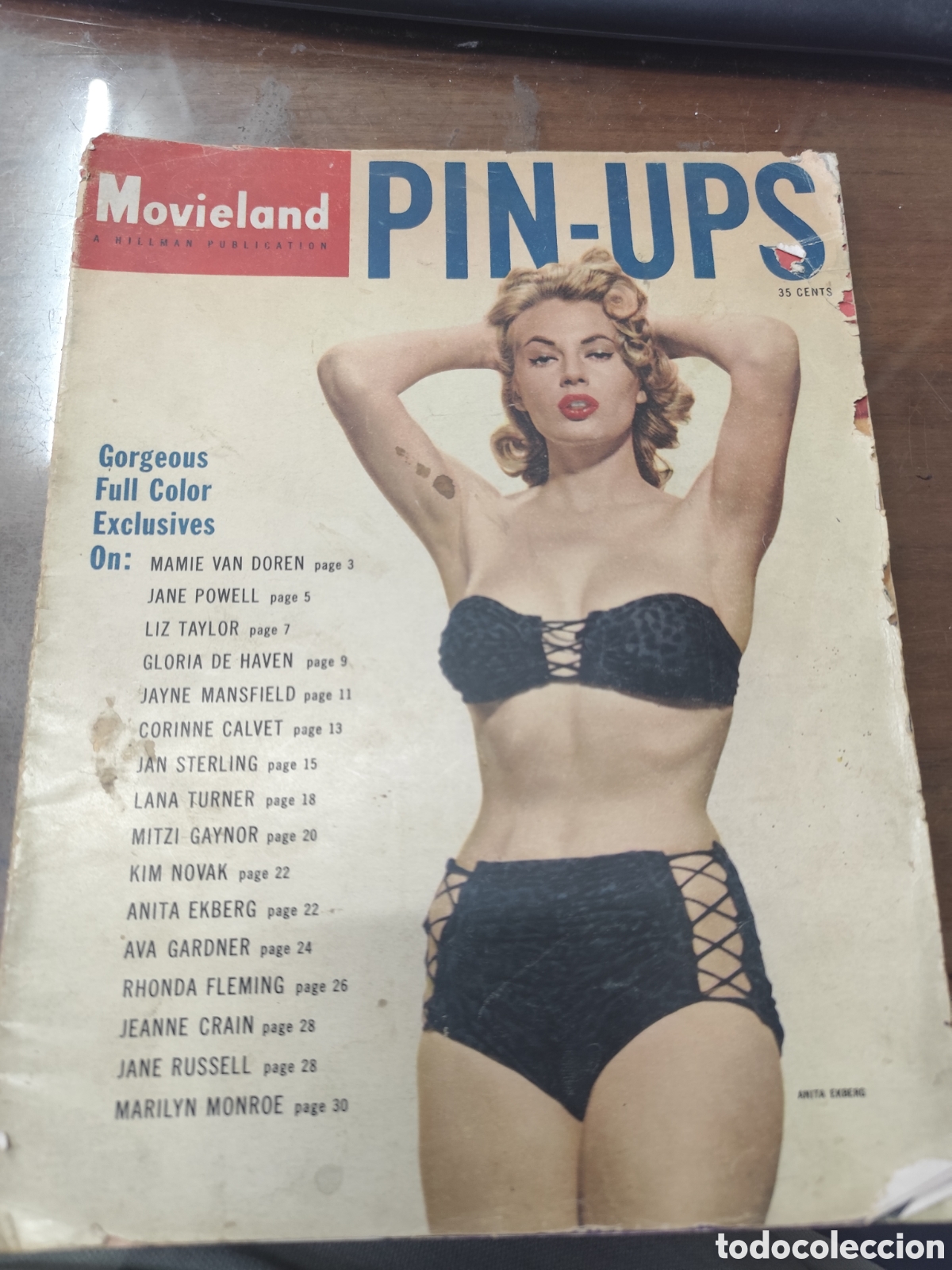 Coleccionismo de revistas y peri&oacute;dicos: Revista Erotica Usa Movieland Pin UPS. N.1 . 1955