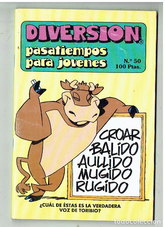 Coleccionismo de revistas y peri&oacute;dicos: DIVERSI&Oacute;N. N&ordm; 50. PASATIEMPOS PARA J&Oacute;VENES. EDITORIAL IRU. 1986 ( ST/C61 RUM)