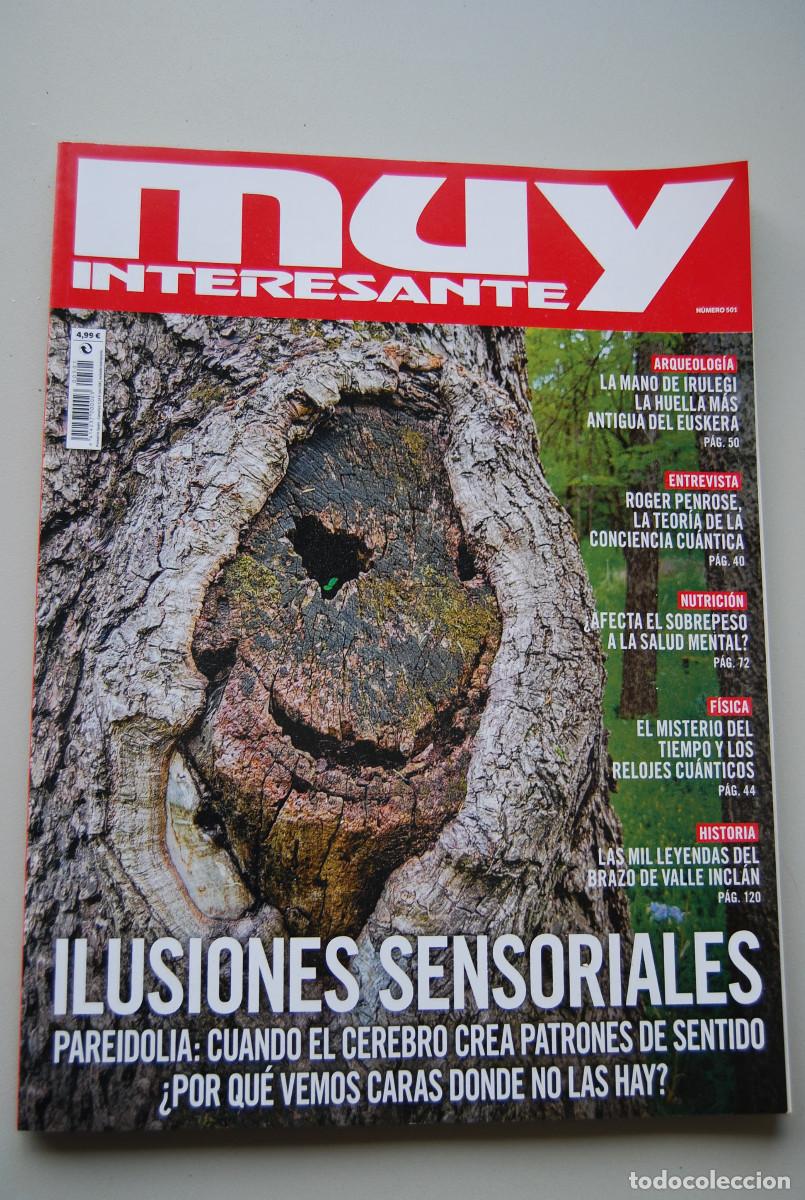 Coleccionismo de revistas y peri&oacute;dicos: MUY INTERESANTE.NUM.501-2023 : ILUSIONES SENSORIALES-MANO DE IRULEGUI-ROGER PENROSE-BRAZO DE VALLE
