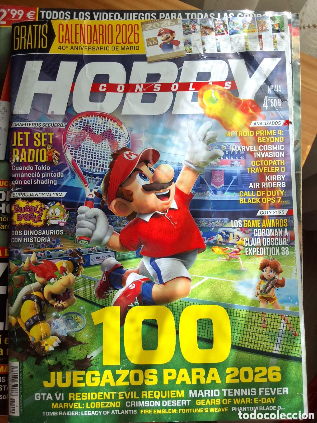 Sammeln von Zeitschriften und Zeitungen: Hobby consolas revista n&uacute;mero 414 incluye calendario