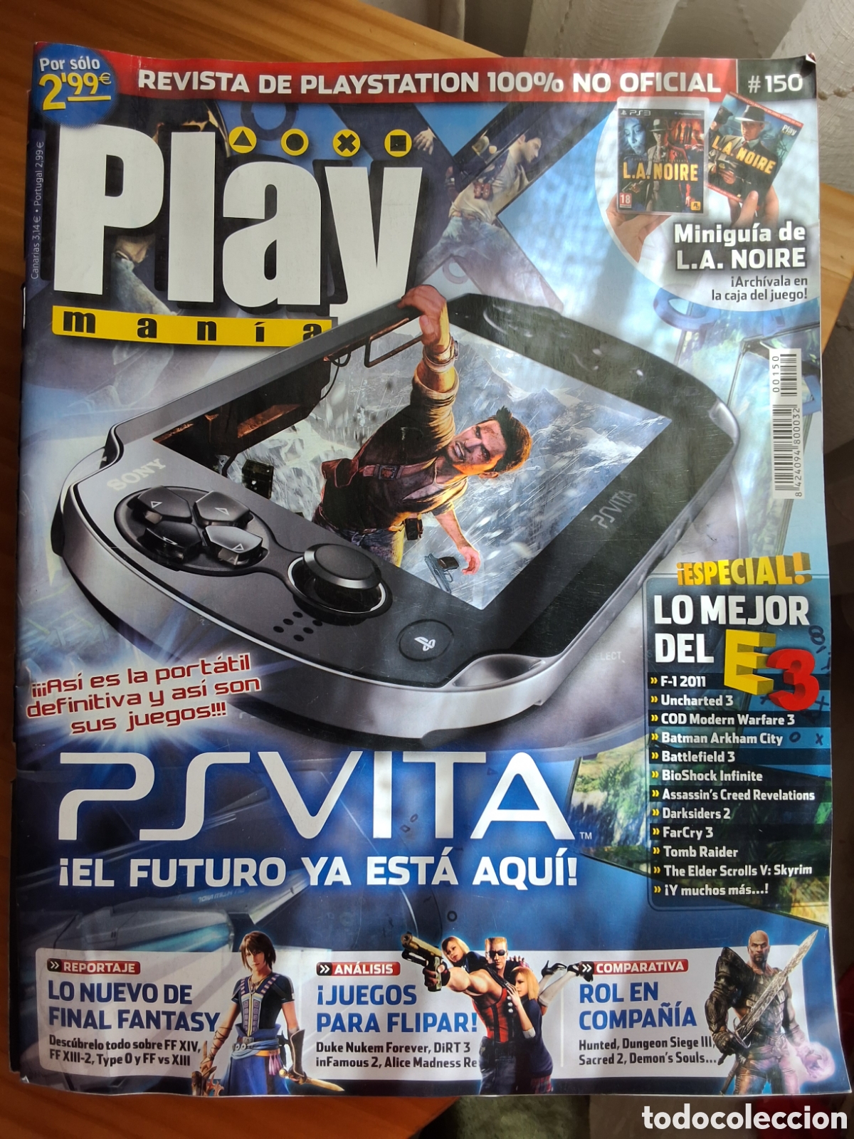 Colecionismo de Revistas e Jornais: Play mania revista consolas n&uacute;mero 150 a&ntilde;o 2011/9 incluye poster y guia