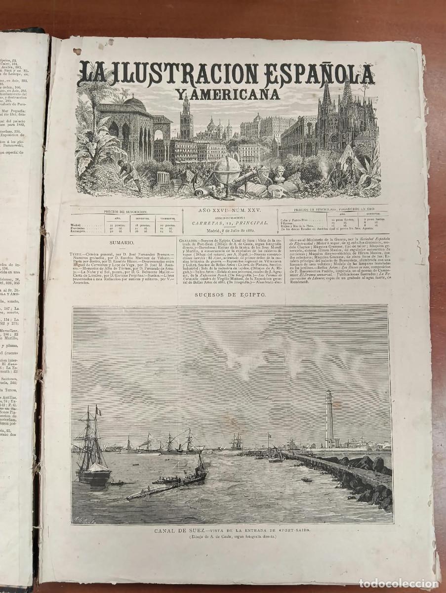 Coleccionismo de revistas y peri&oacute;dicos: La ilustraci&oacute;n espa&ntilde;ola y americana. Revista de bellas artes y actualidades. De julio a Diciembre 82
