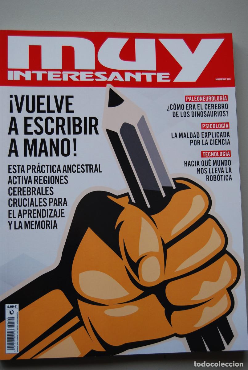 Coleccionismo de revistas y peri&oacute;dicos: MUY INTERESANTE.NUM.520-2024 : VUELVE A ESCRIBIR A MANO&iexcl;-MALDAD EXPLICADA-ROB&Oacute;TICA-DINOSAURIOS