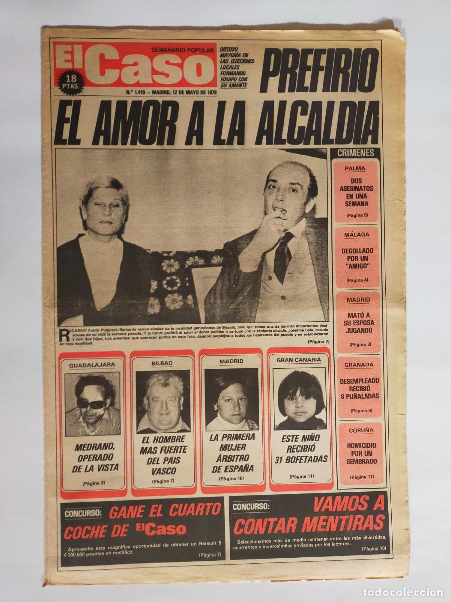 Coleccionismo de revistas y peri&oacute;dicos: PERIODICO &rdquo;EL CASO&rdquo; SEMANARIO DE SUCESOS N&ordm; 1410 - A&Ntilde;O 1979