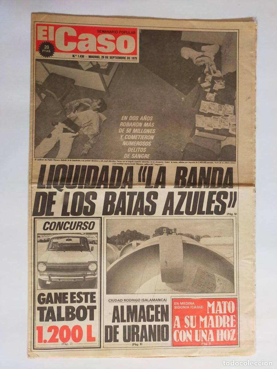 Coleccionismo de revistas y peri&oacute;dicos: PERIODICO &rdquo;EL CASO&rdquo; SEMANARIO DE SUCESOS N&ordm; 1430 - A&Ntilde;O 1979