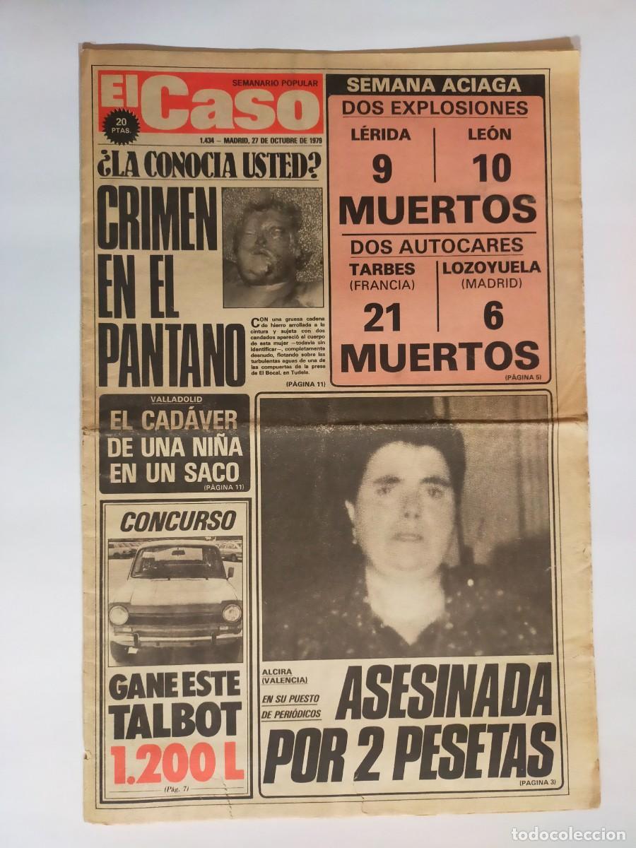 Coleccionismo de revistas y peri&oacute;dicos: PERIODICO &rdquo;EL CASO&rdquo; SEMANARIO DE SUCESOS N&ordm; 1434 - A&Ntilde;O 1979