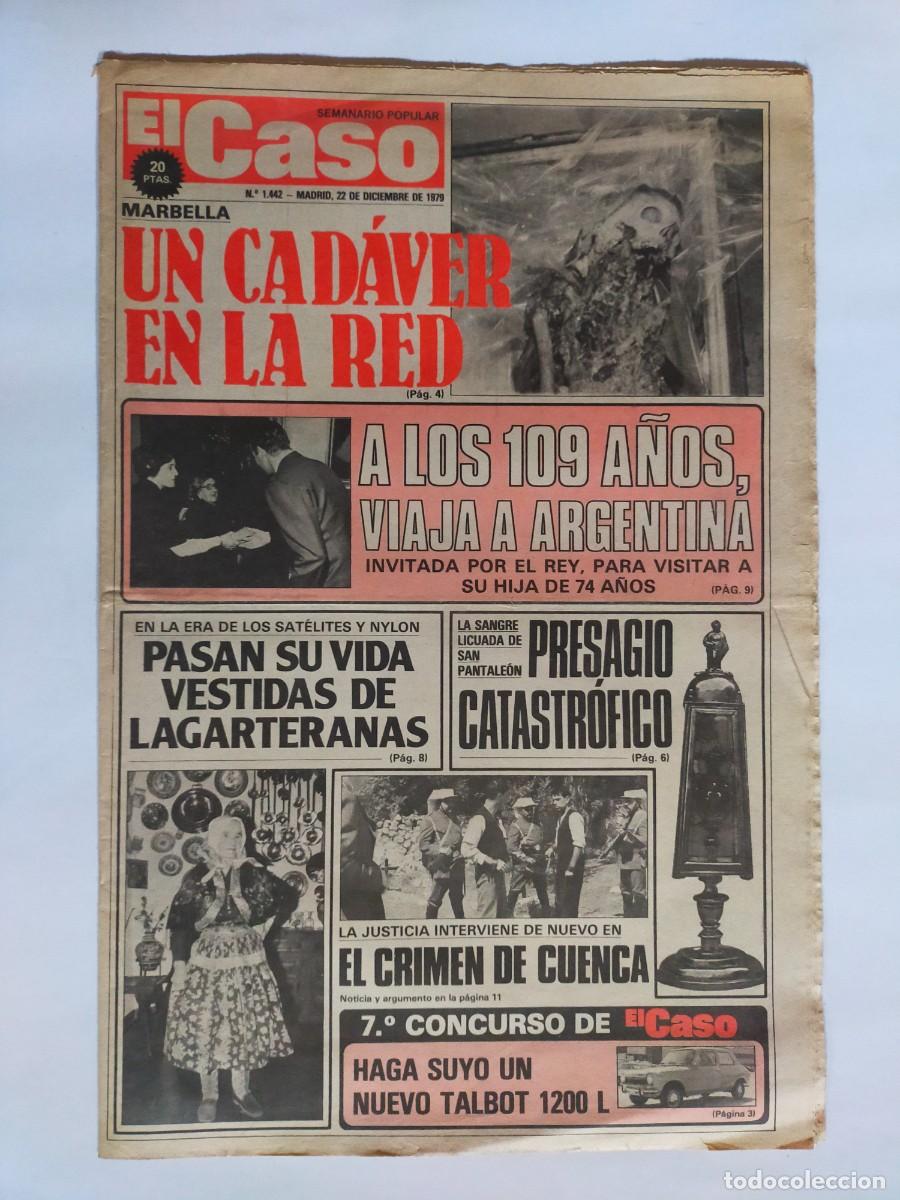 Coleccionismo de revistas y peri&oacute;dicos: PERIODICO &rdquo;EL CASO&rdquo; SEMANARIO DE SUCESOS N&ordm; 1442 - A&Ntilde;O 1979
