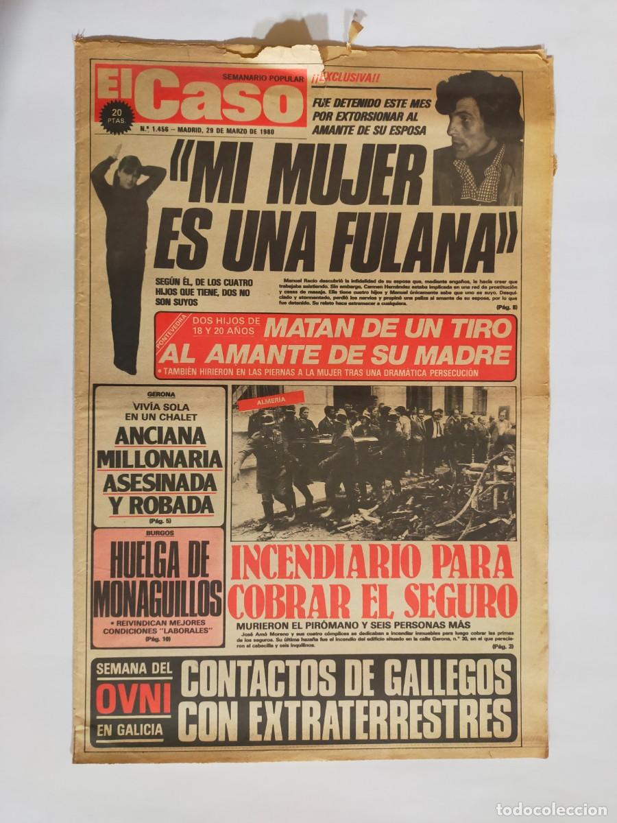 Coleccionismo de revistas y peri&oacute;dicos: PERIODICO &rdquo;EL CASO&rdquo; SEMANARIO DE SUCESOS N&ordm; 1456 - A&Ntilde;O 1980