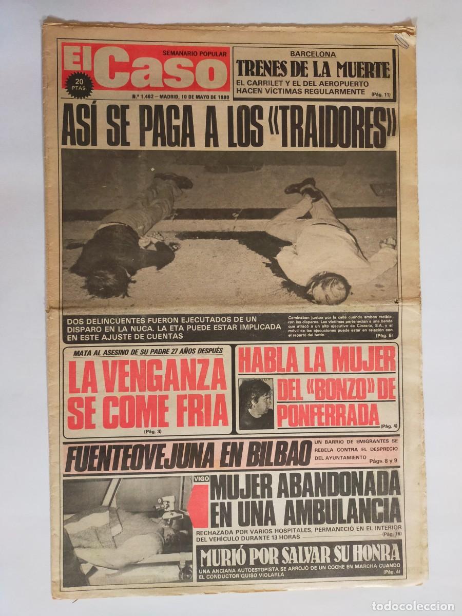 Coleccionismo de revistas y peri&oacute;dicos: PERIODICO &rdquo;EL CASO&rdquo; SEMANARIO DE SUCESOS N&ordm; 1462 - A&Ntilde;O 1980