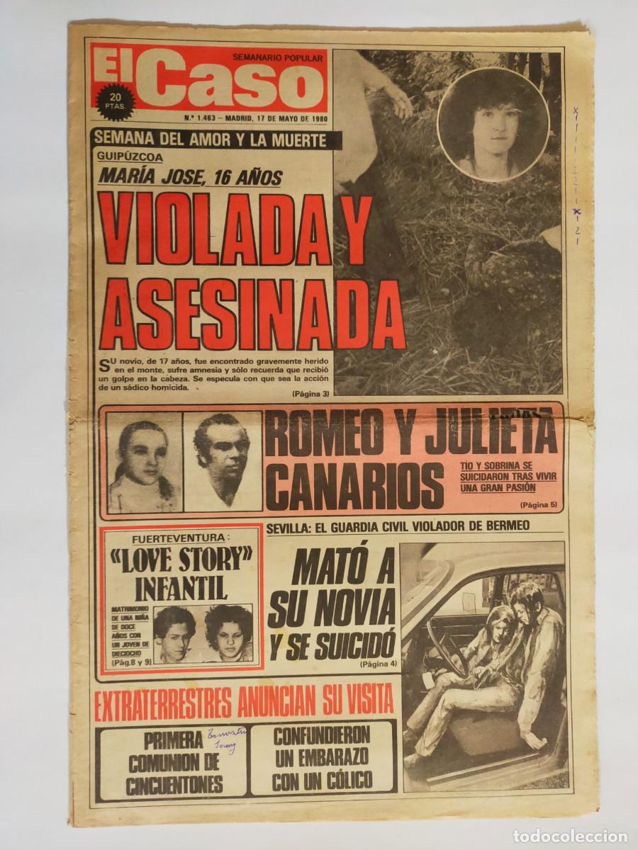 Coleccionismo de revistas y peri&oacute;dicos: PERIODICO &rdquo;EL CASO&rdquo; SEMANARIO DE SUCESOS N&ordm; 1463 - A&Ntilde;O 1980