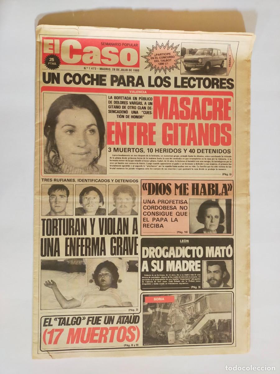 Coleccionismo de revistas y peri&oacute;dicos: PERIODICO &rdquo;EL CASO&rdquo; SEMANARIO DE SUCESOS N&ordm; 1473 - A&Ntilde;O 1980