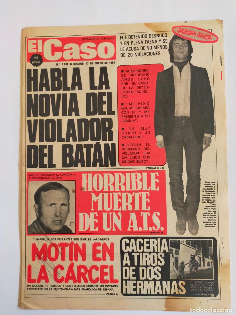 Coleccionismo de revistas y peri&oacute;dicos: PERIODICO &rdquo;EL CASO&rdquo; SEMANARIO DE SUCESOS N&ordm; 1498 - A&Ntilde;O 1981
